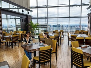 Vue sur la ville depuis l’hébergement