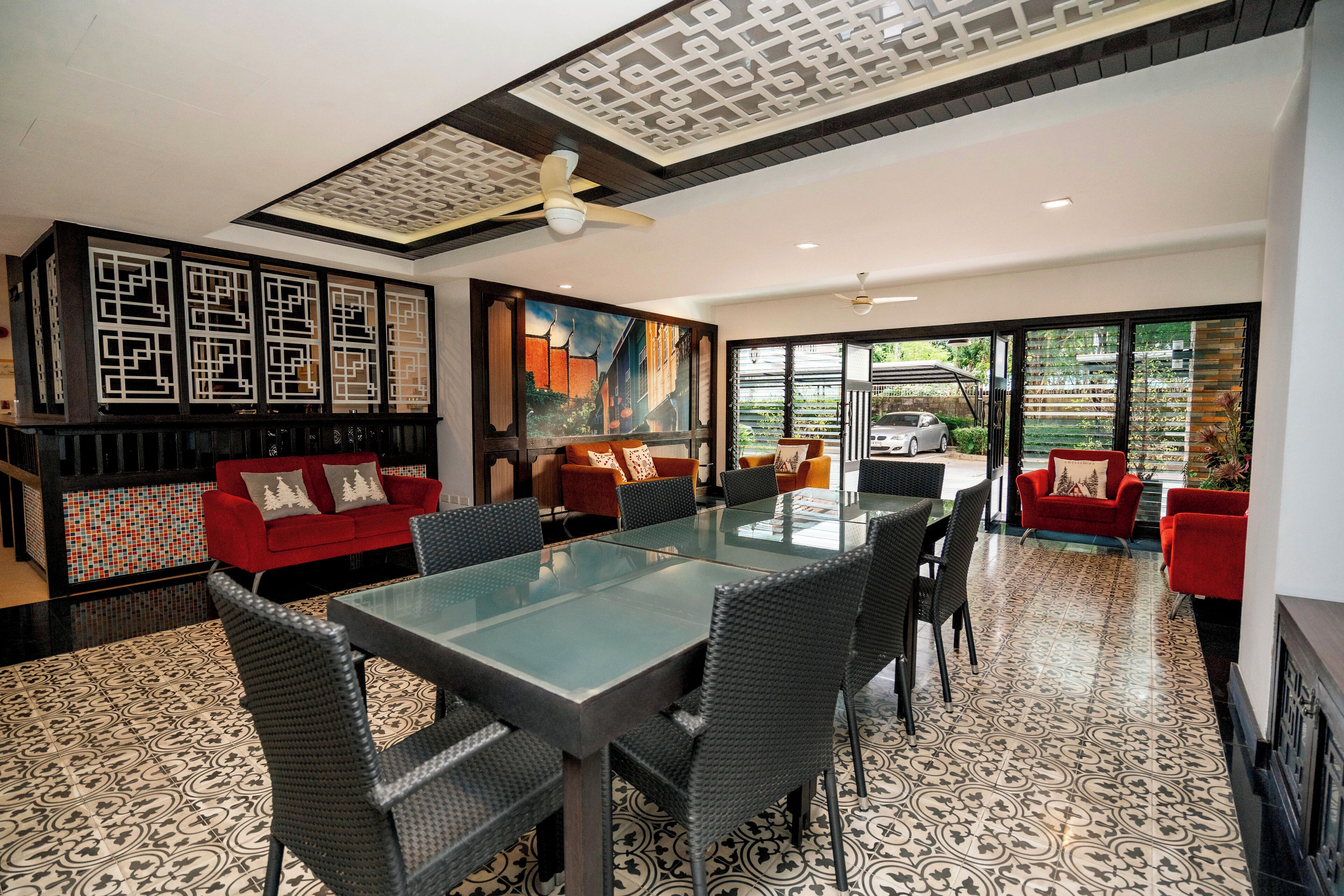 Sala de estar en el lobby