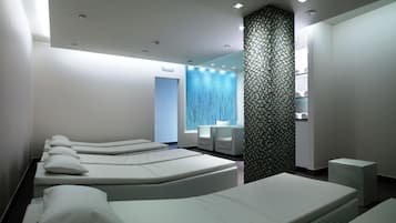 Sauna, dampbad, tyrkisk bad/hammam, kropsbehandlinger