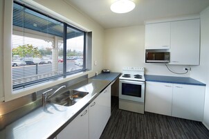 Economy Apartment, 2 Bedrooms | Private kitchen | Fridge, microwave, stovetop, electric kettle