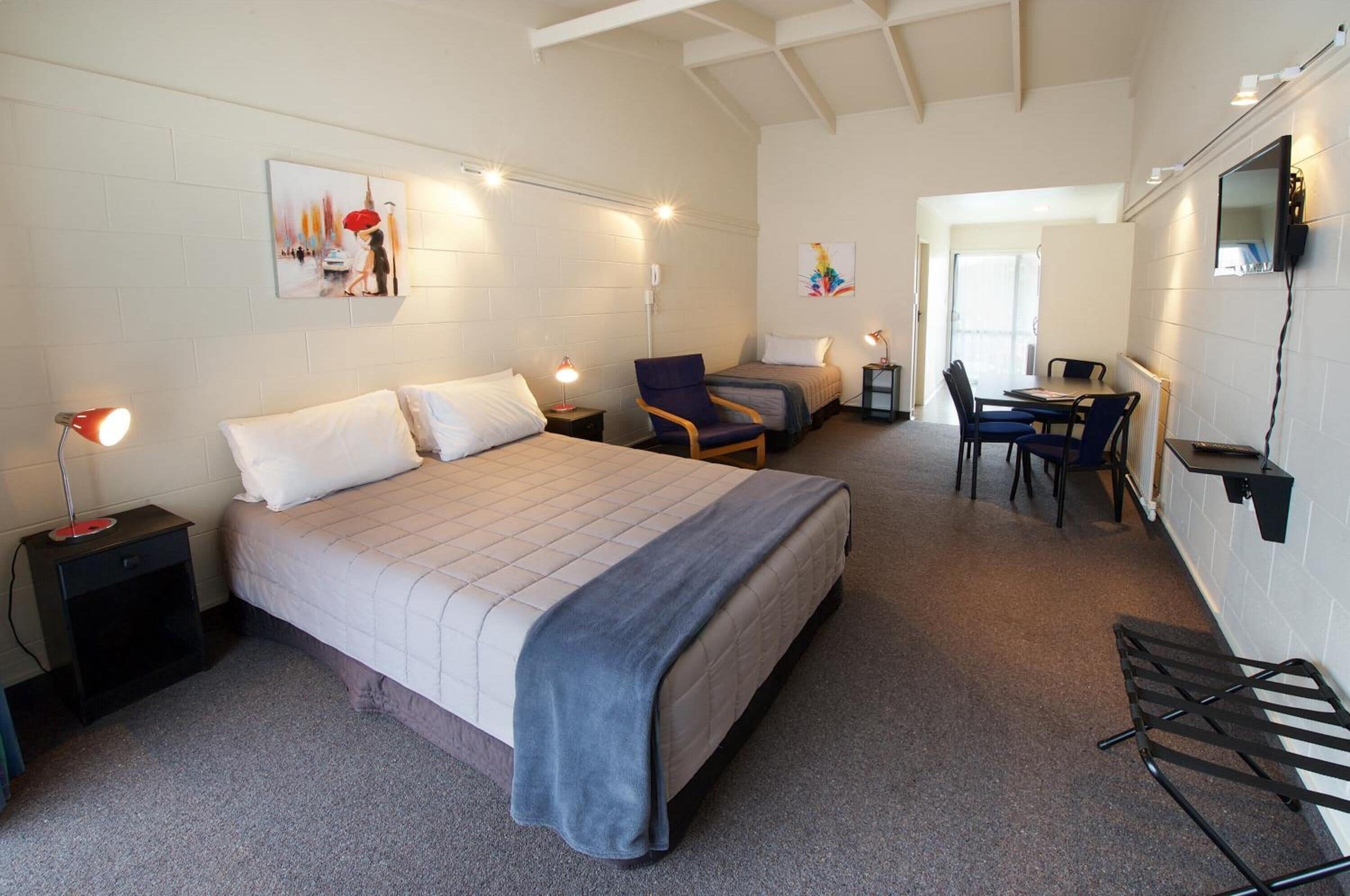 blackout curtains, soundproofing, iron/ironing board, free wifi