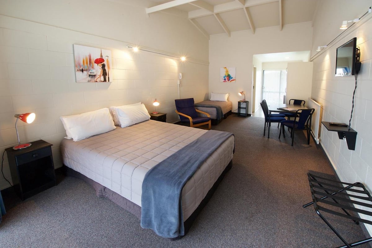 blackout curtains, soundproofing, iron/ironing board, free wifi