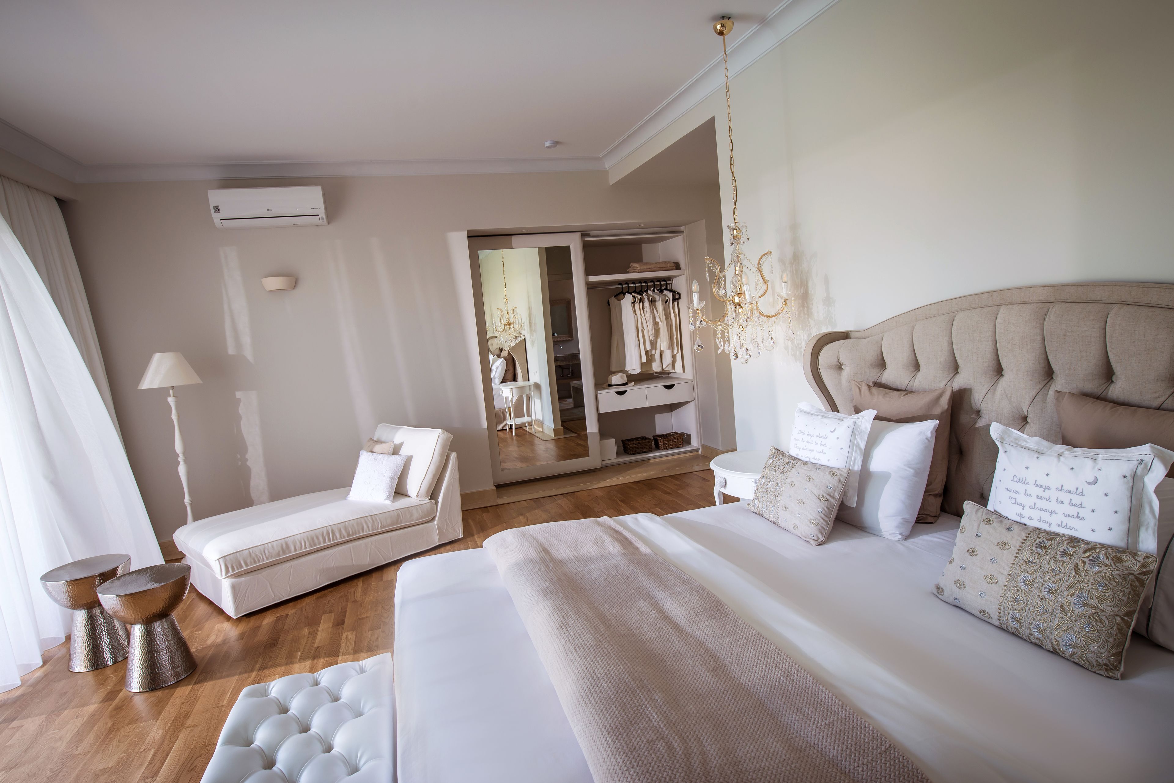 luxury suite, 1 bedroom, private pool | in-room safe, iron/ironing board, free wifi, bed sheets