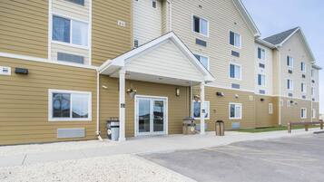 Majoituspaikan sisäänkäynti