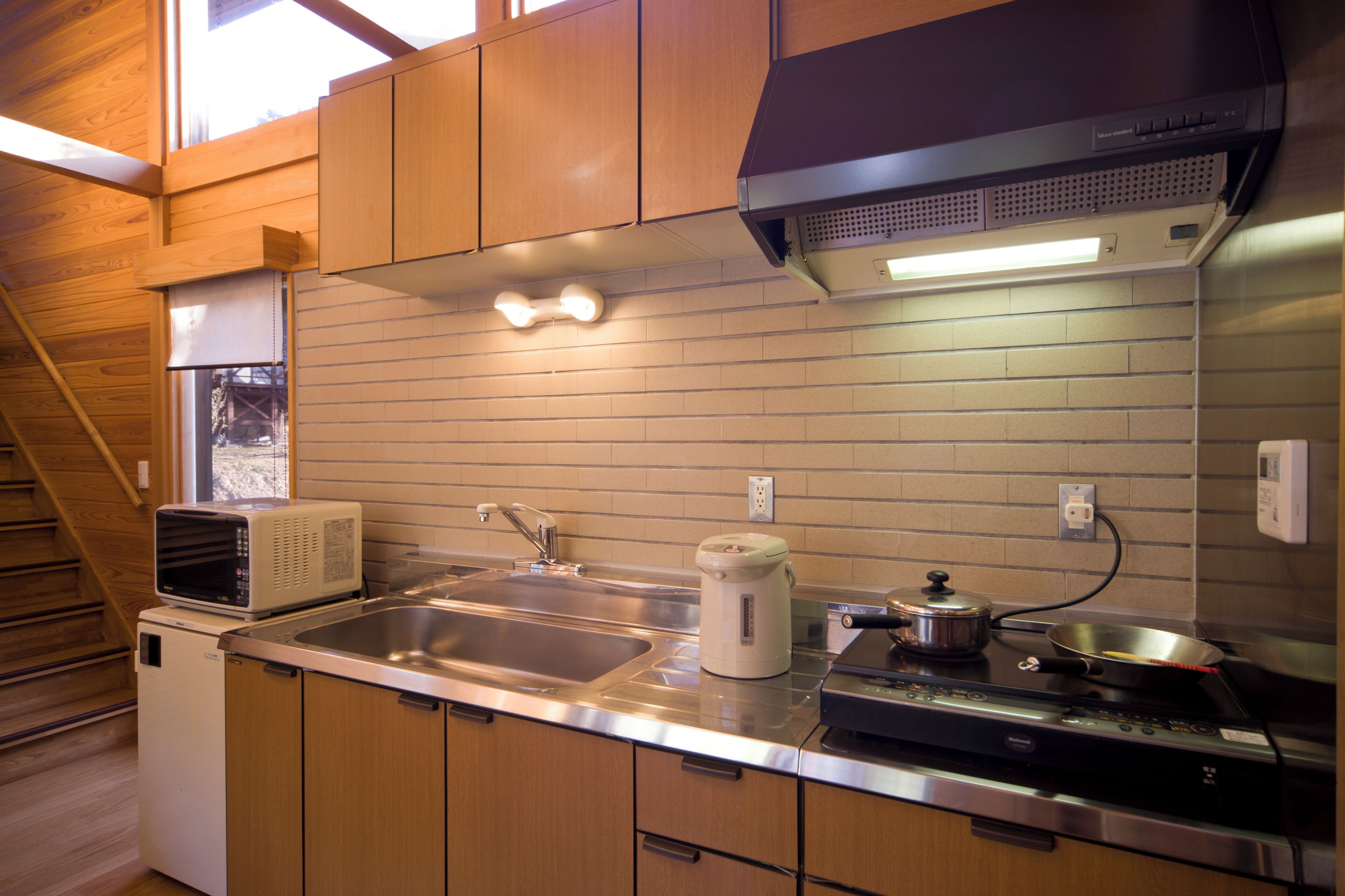 family cottage with kitchenette (max 2 beds & 3 futon) | private kitchen | fridge