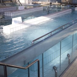 Indoor pool, seasonal outdoor pool