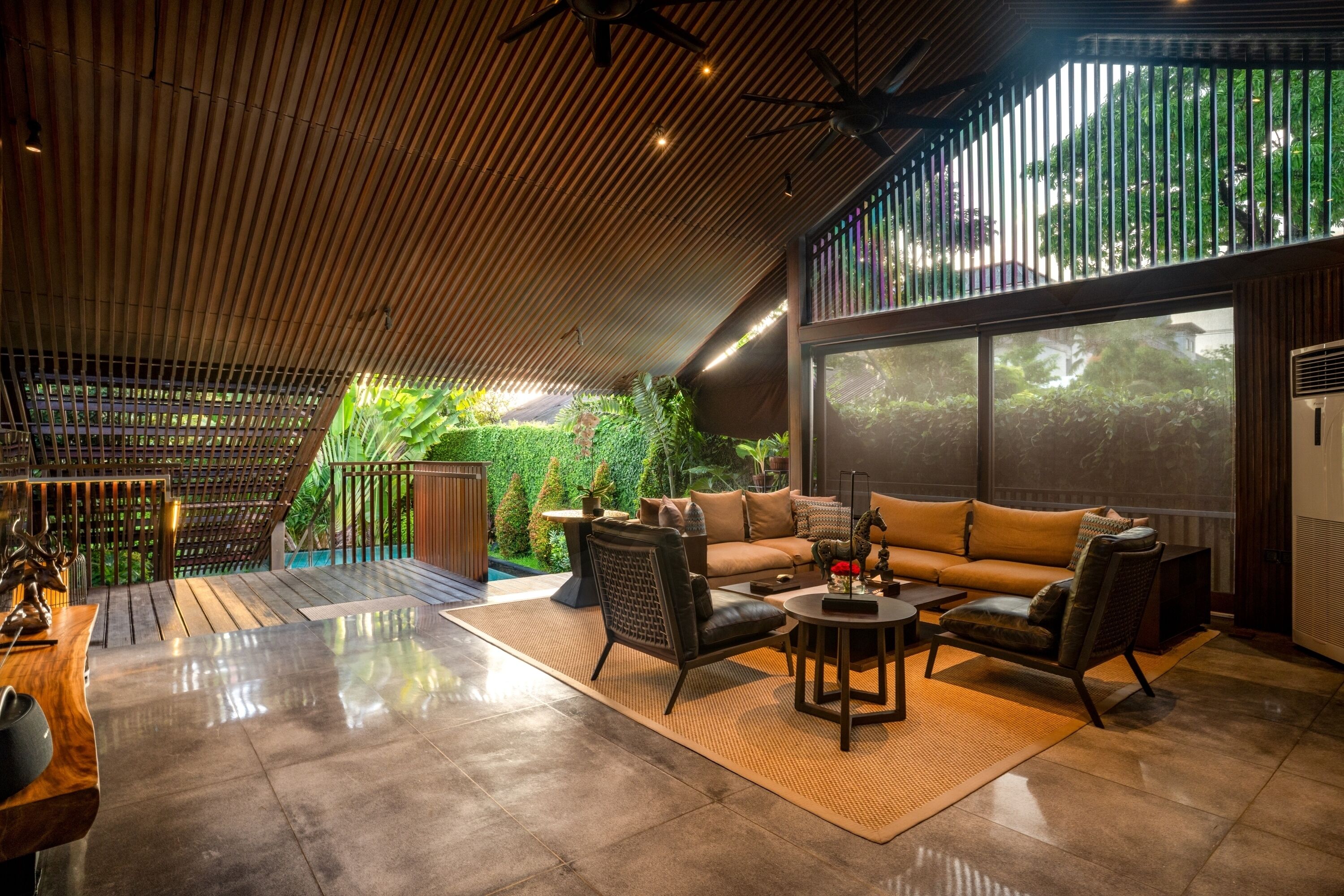 60-inch Smart TV with satellite channels, TV, fireplace