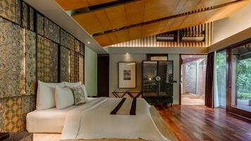 1 غرفة نوم وأغطية فراش متميزة وأسرّة بطبقة علوية مريحة وخزنة داخل الغرفة