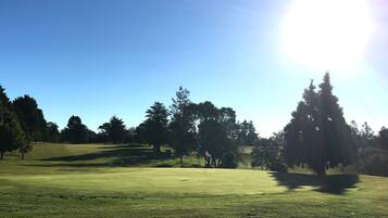 Enjoy a round of golf amidst lush greenery and scenic views.