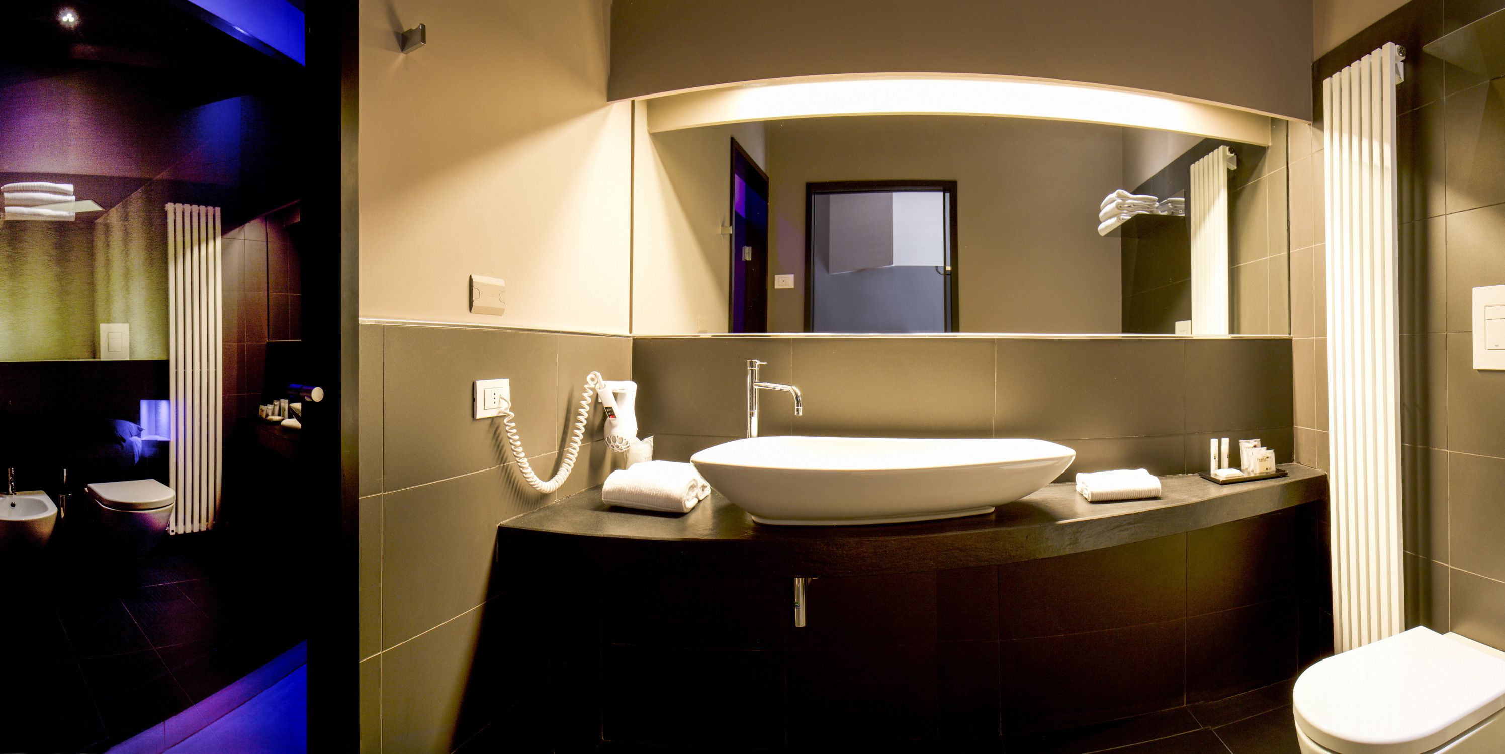 deluxe double room (diamond) | bathroom | shower, rainfall showerhead, eco-friendly toiletries, hair dryer