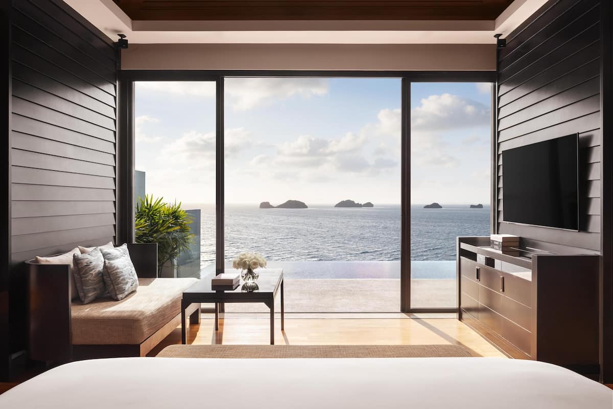 Villa, 1 Schlafzimmer, Poolzugang (Five Islands) | Hochwertige Bettwaren, Daunenbettdecken, Pillowtop-Betten, Zimmersafe