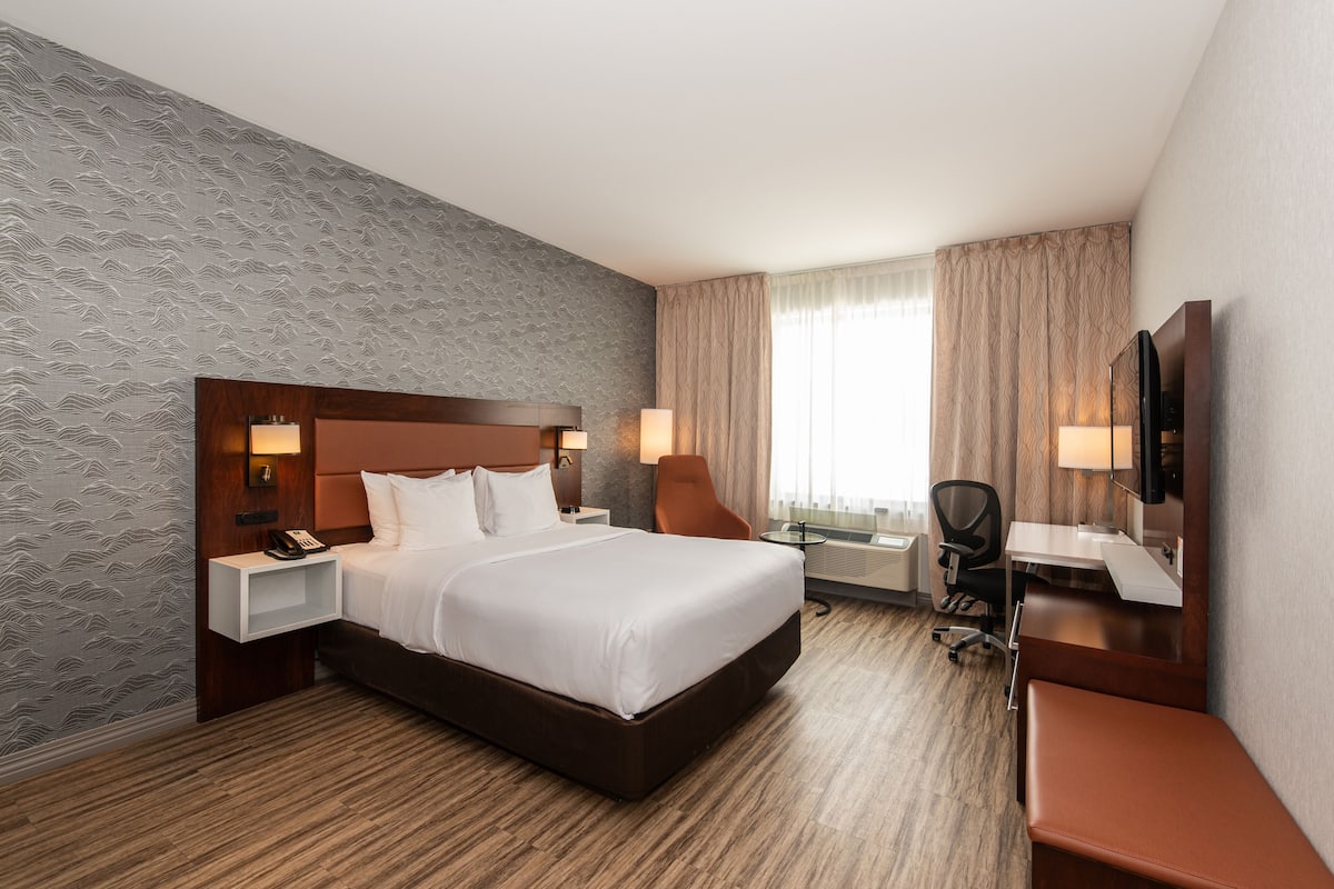Standard Room, 1 Queen Bed, Accessible, Non Smoking | 1 bedroom, premium bedding, pillowtop beds, desk