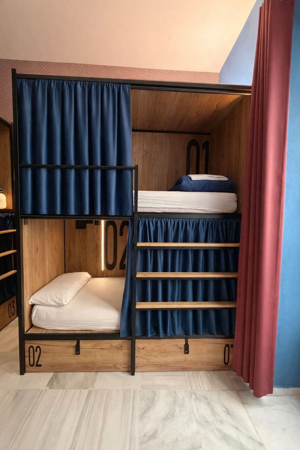 Select Comfort beds, blackout drapes, soundproofing, free WiFi