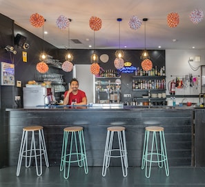 Rooftop bar, al fresco dining