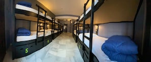 Select Comfort beds, blackout curtains, soundproofing, free WiFi