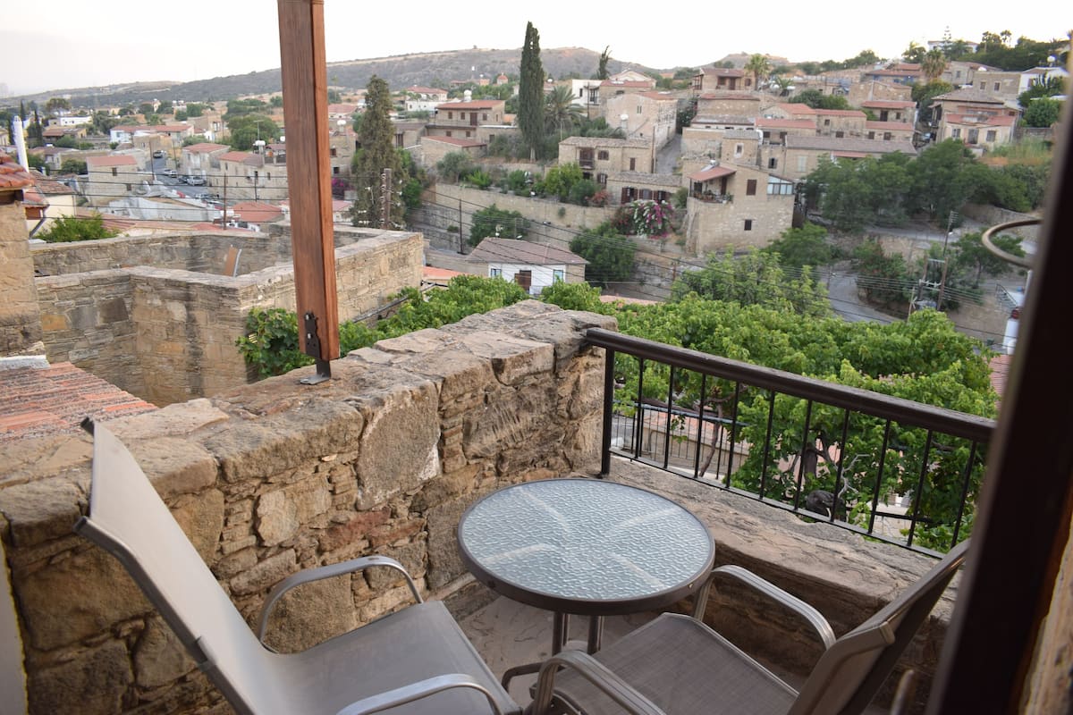 Panoramic Apartment, 1 Double Bed, City View | Terrace/patio