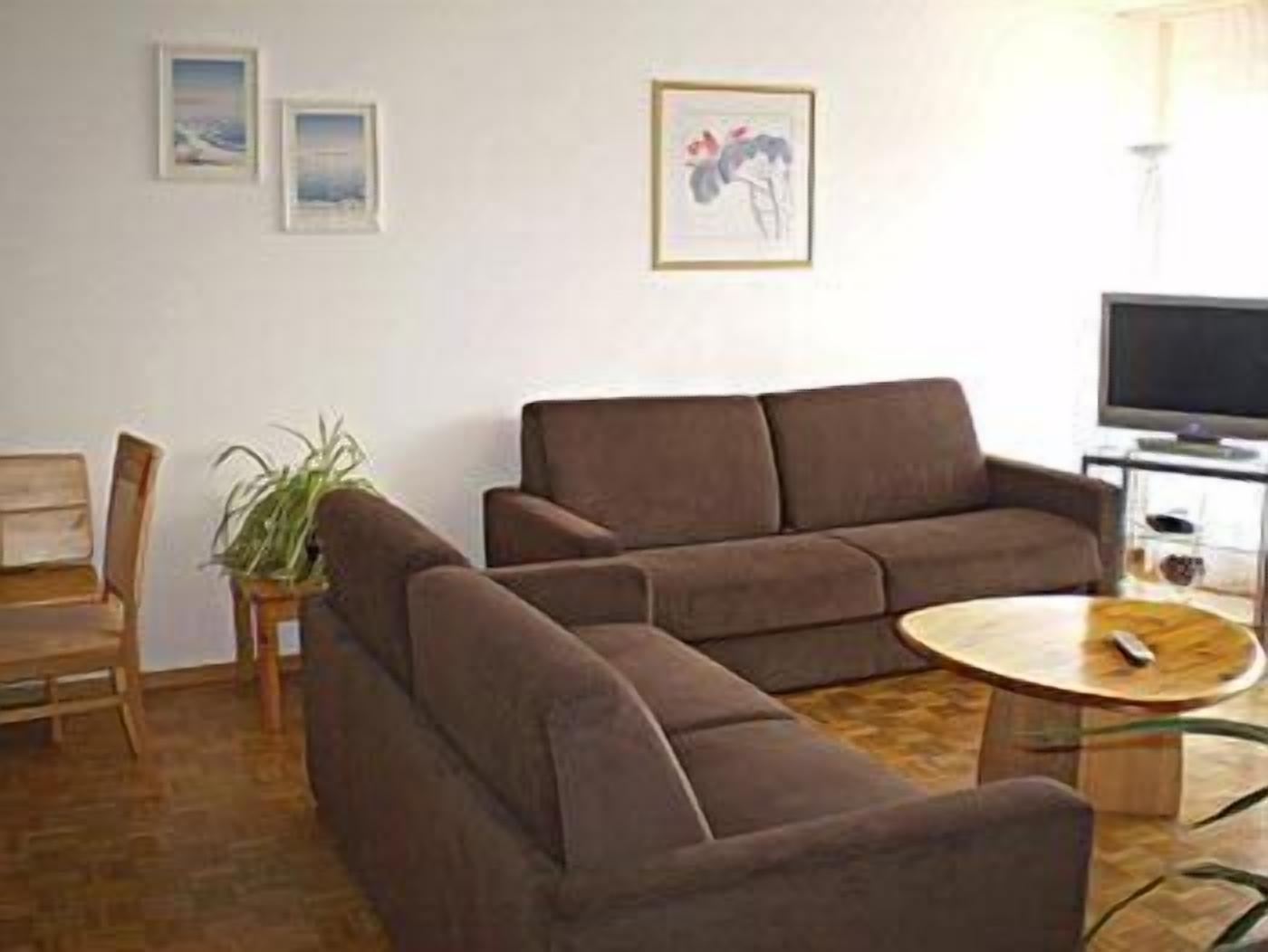 Large Family Apartment, 1 Bedroom, Mountain View | Living room | TV