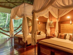 Premium Double Room | Hypo-allergenic bedding, in-room safe, desk, laptop workspace - Refugio Amazonas (Tambopata)
