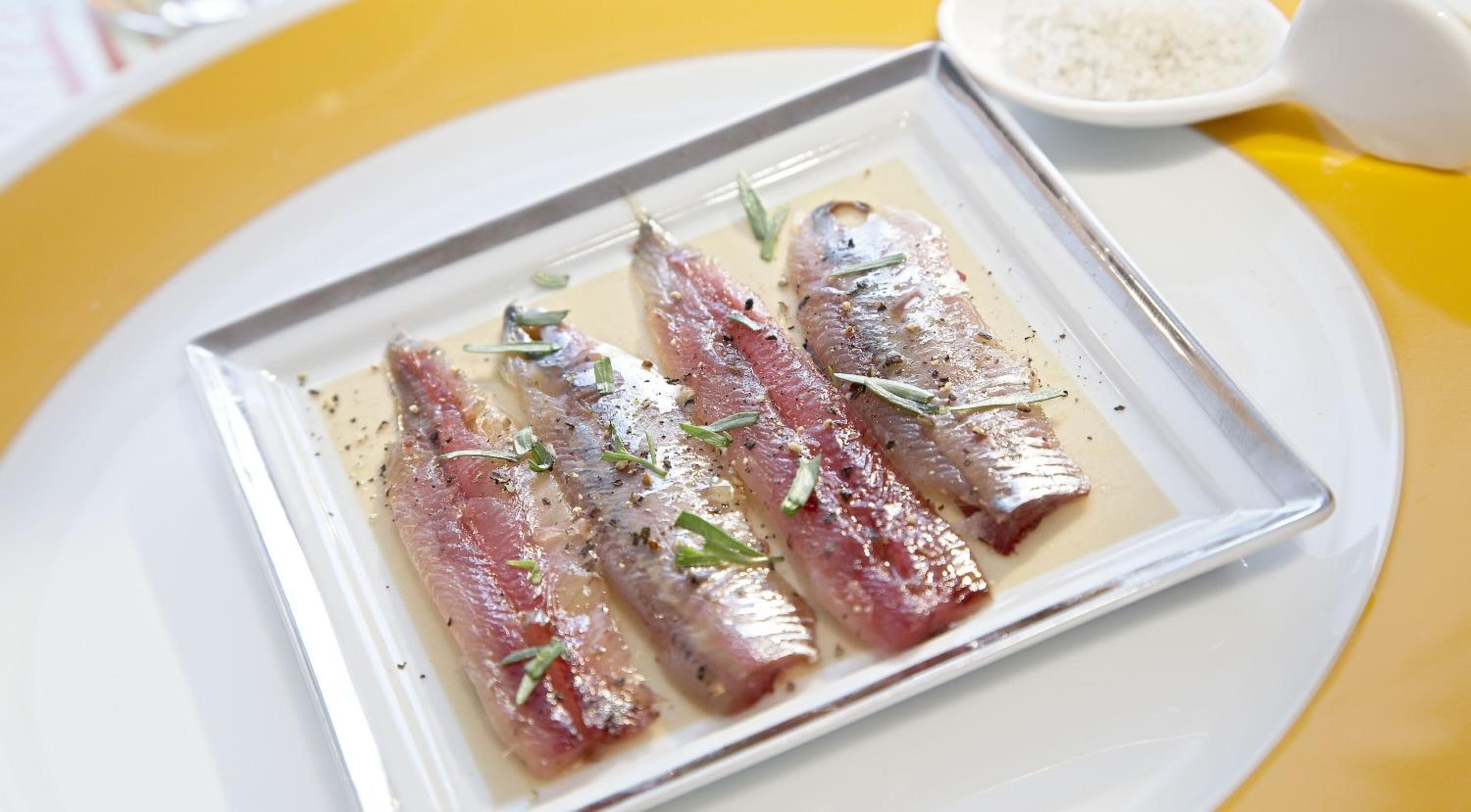 dinner served, fusion cuisine, pool views