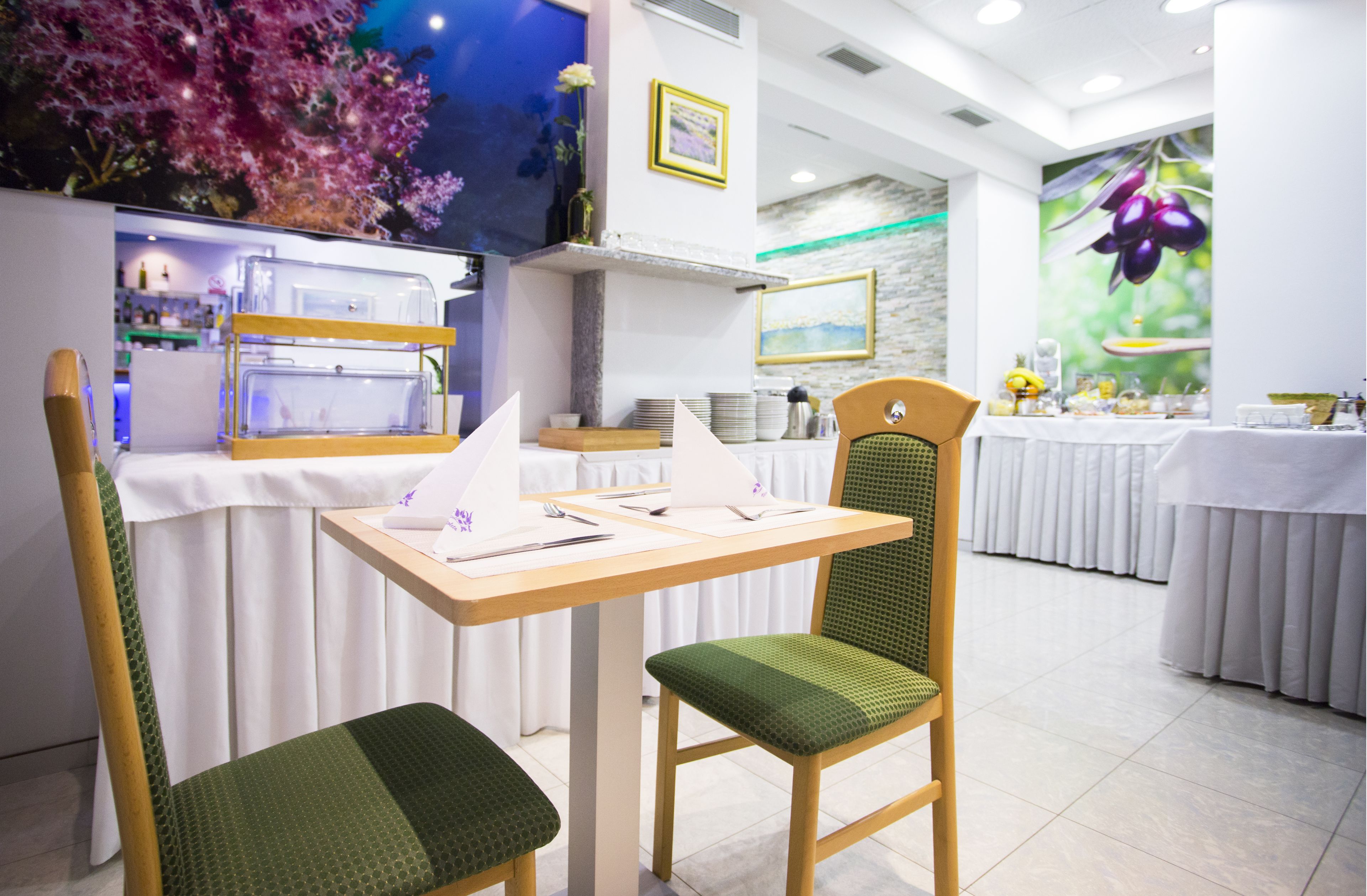 daily buffet breakfast (eur 15 per person)