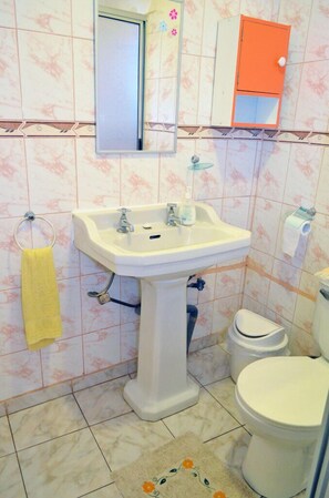 Standard-Doppelzimmer, 1 King-Bett, Gemeinschaftsbad | Badezimmer | Dusche, Haartrockner, Handtücher