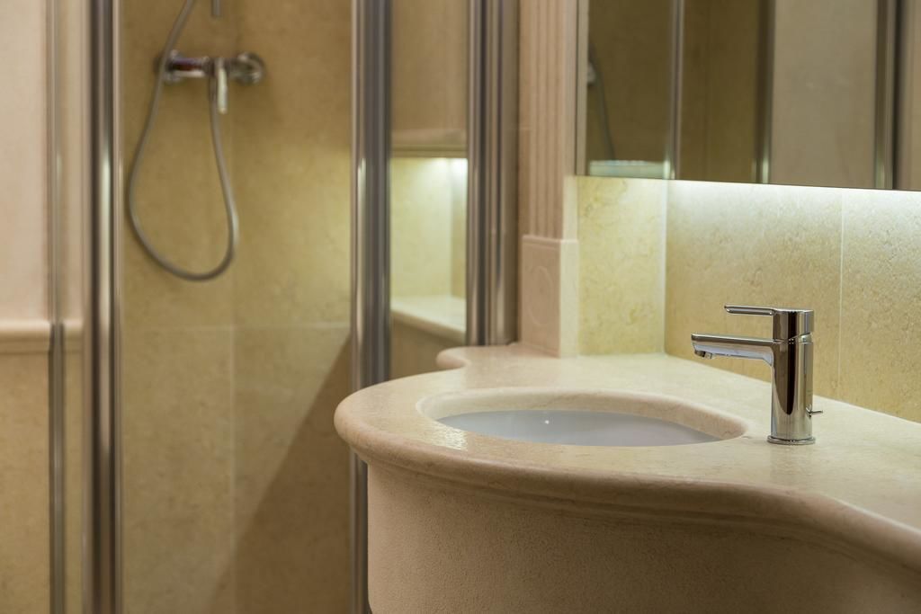 superior double room, 1 queen bed | bathroom | shower, rainfall showerhead, hair dryer, slippers