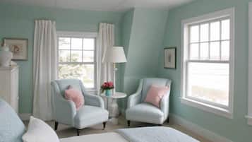 Premium bedding, individually decorated, individually furnished