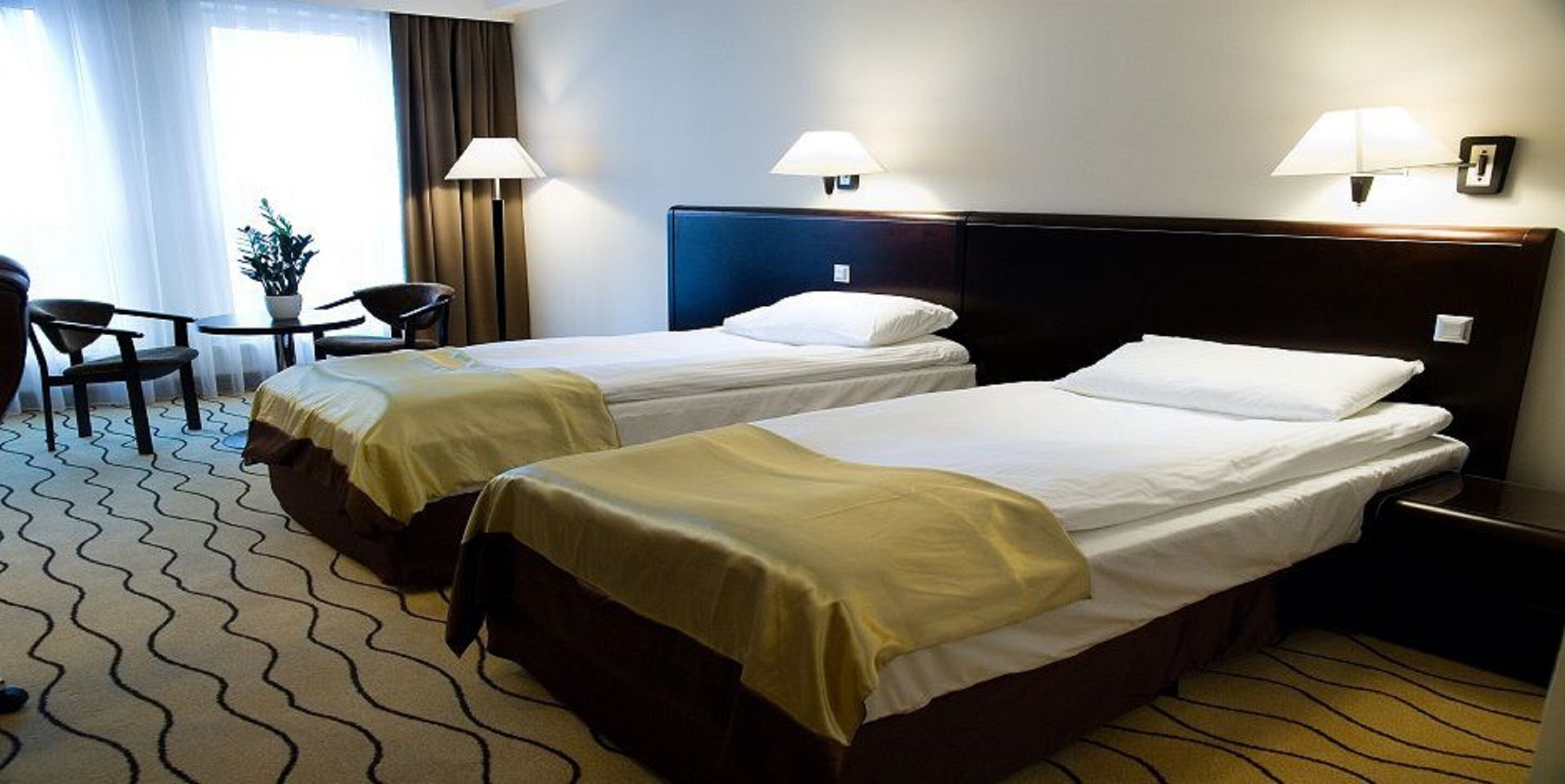 premium bedding, select comfort beds, in-room safe, desk