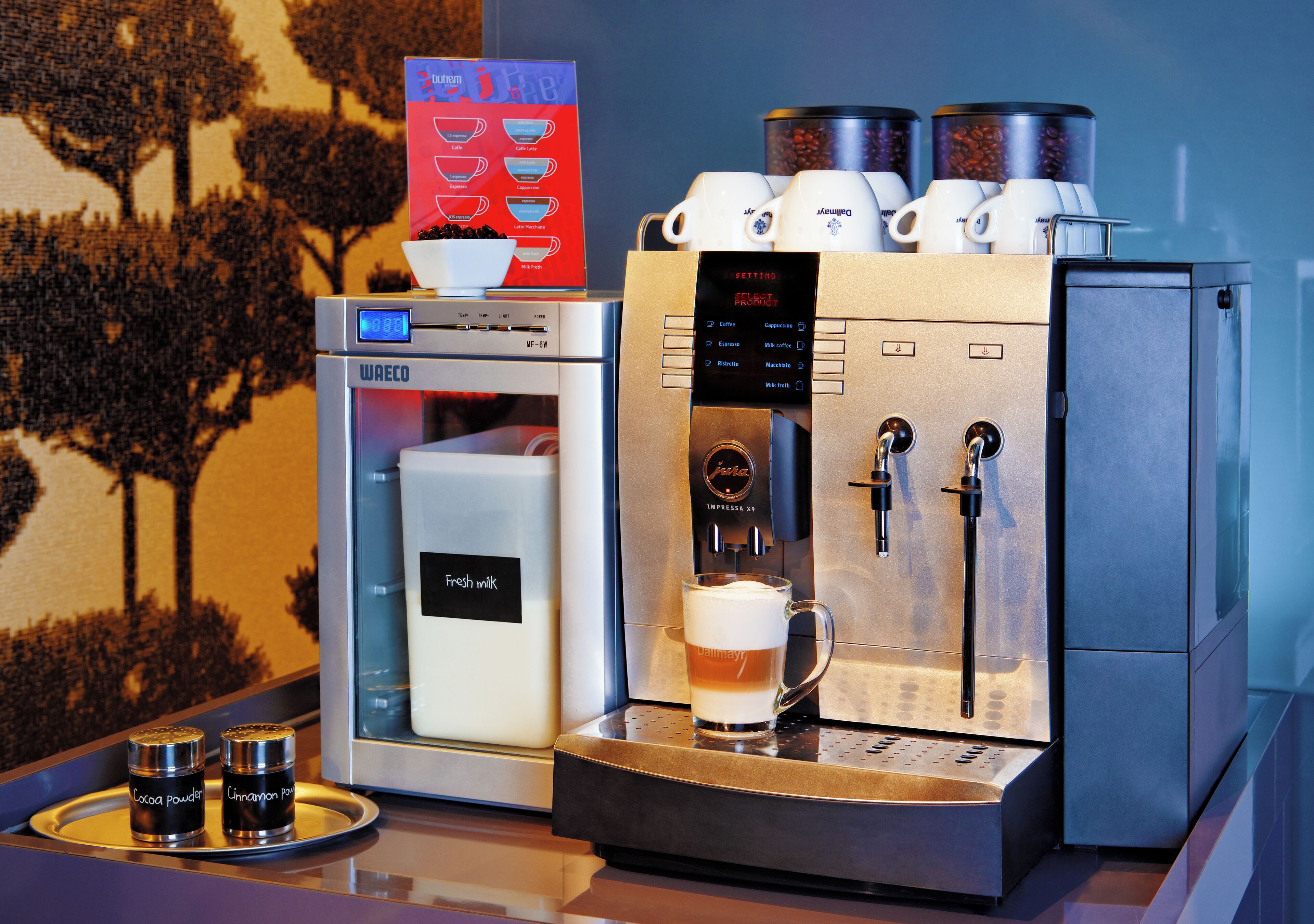 daily buffet breakfast (eur 15 per person)