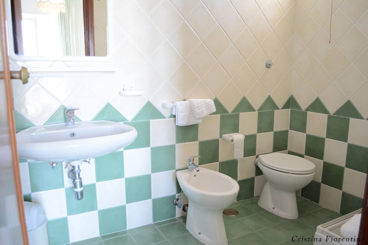 triple room | bathroom | shower, free toiletries, hair dryer, towels