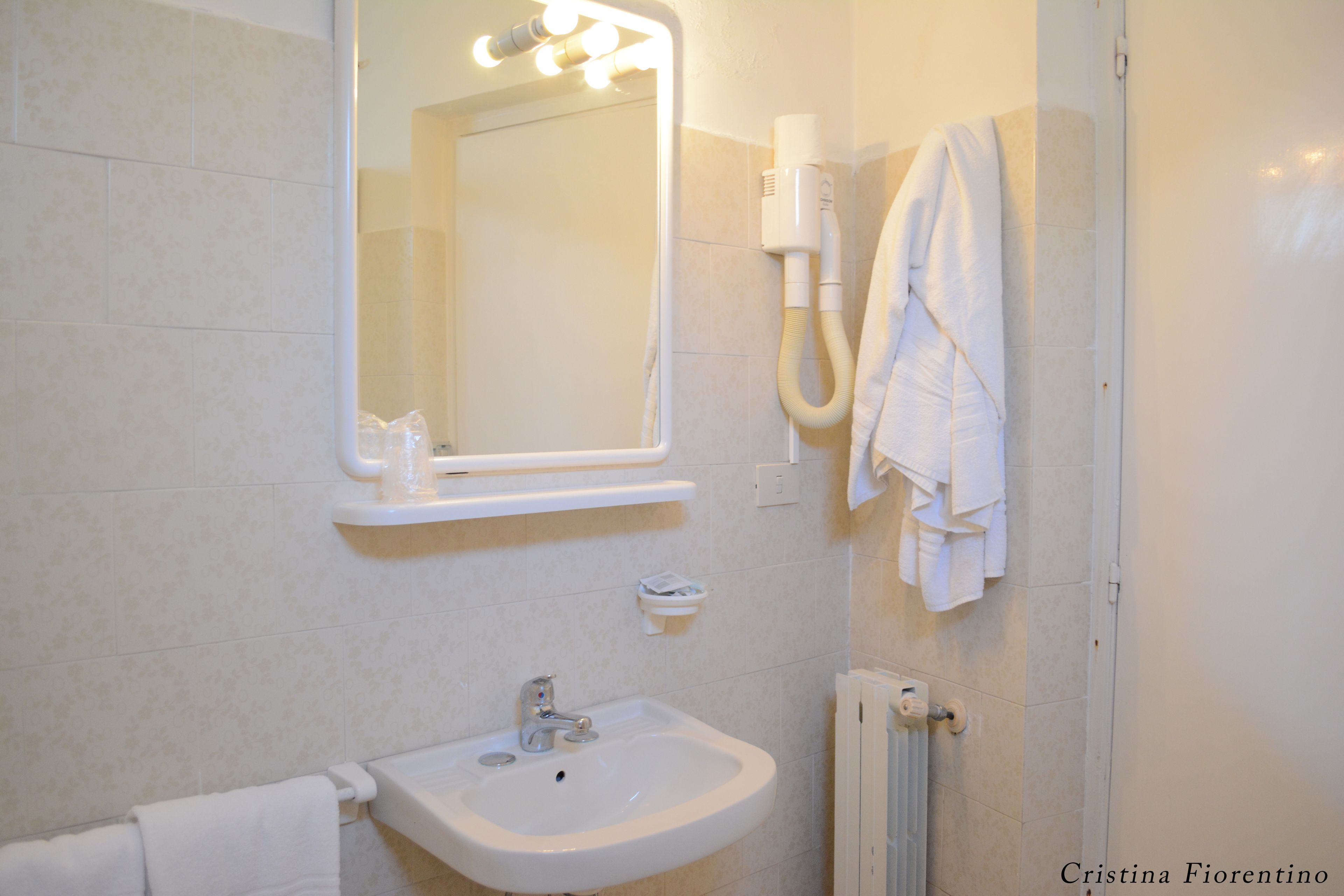 basic double room | bathroom | shower, free toiletries, hair dryer, towels