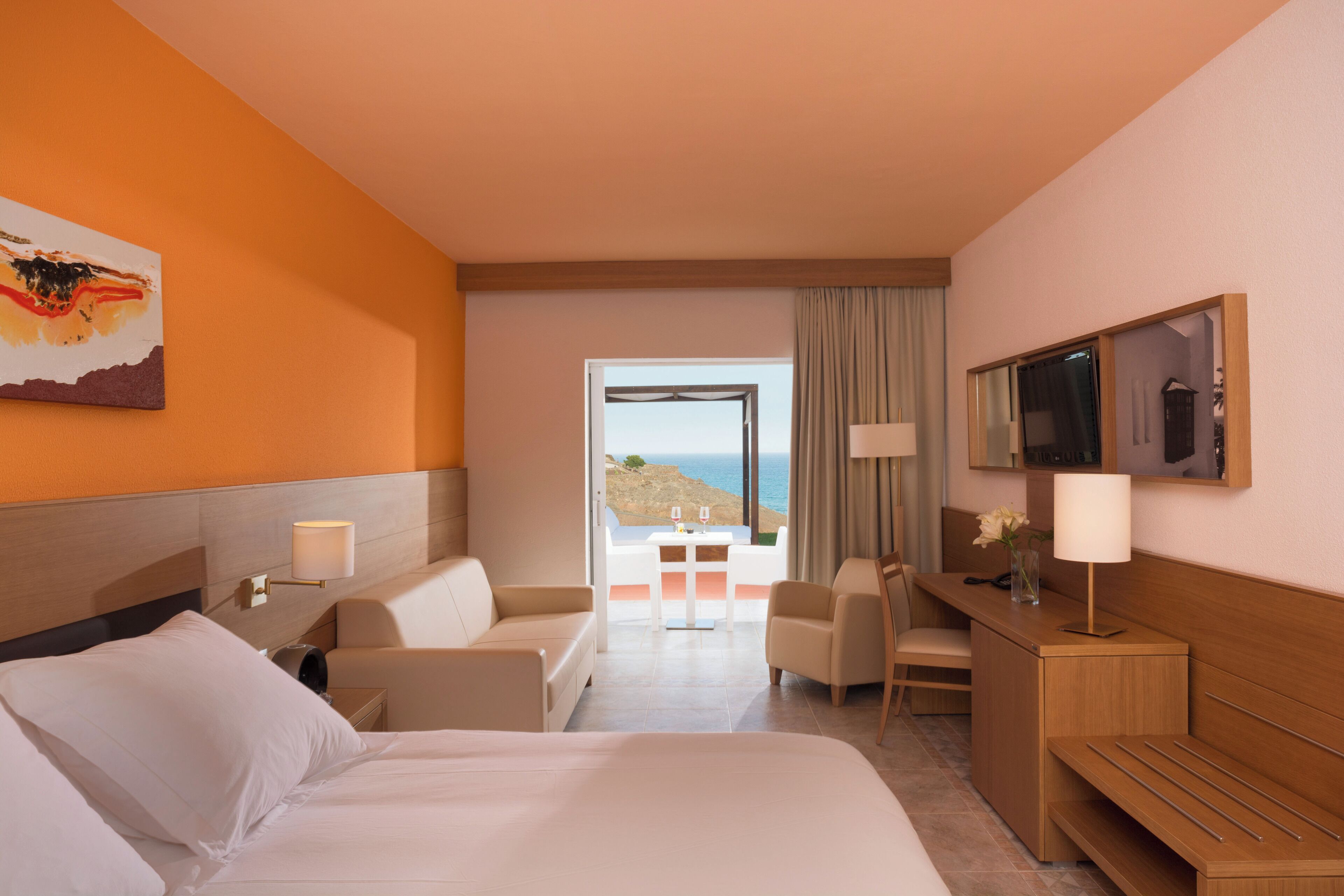 Premium bedding, minibar, in-room safe, desk