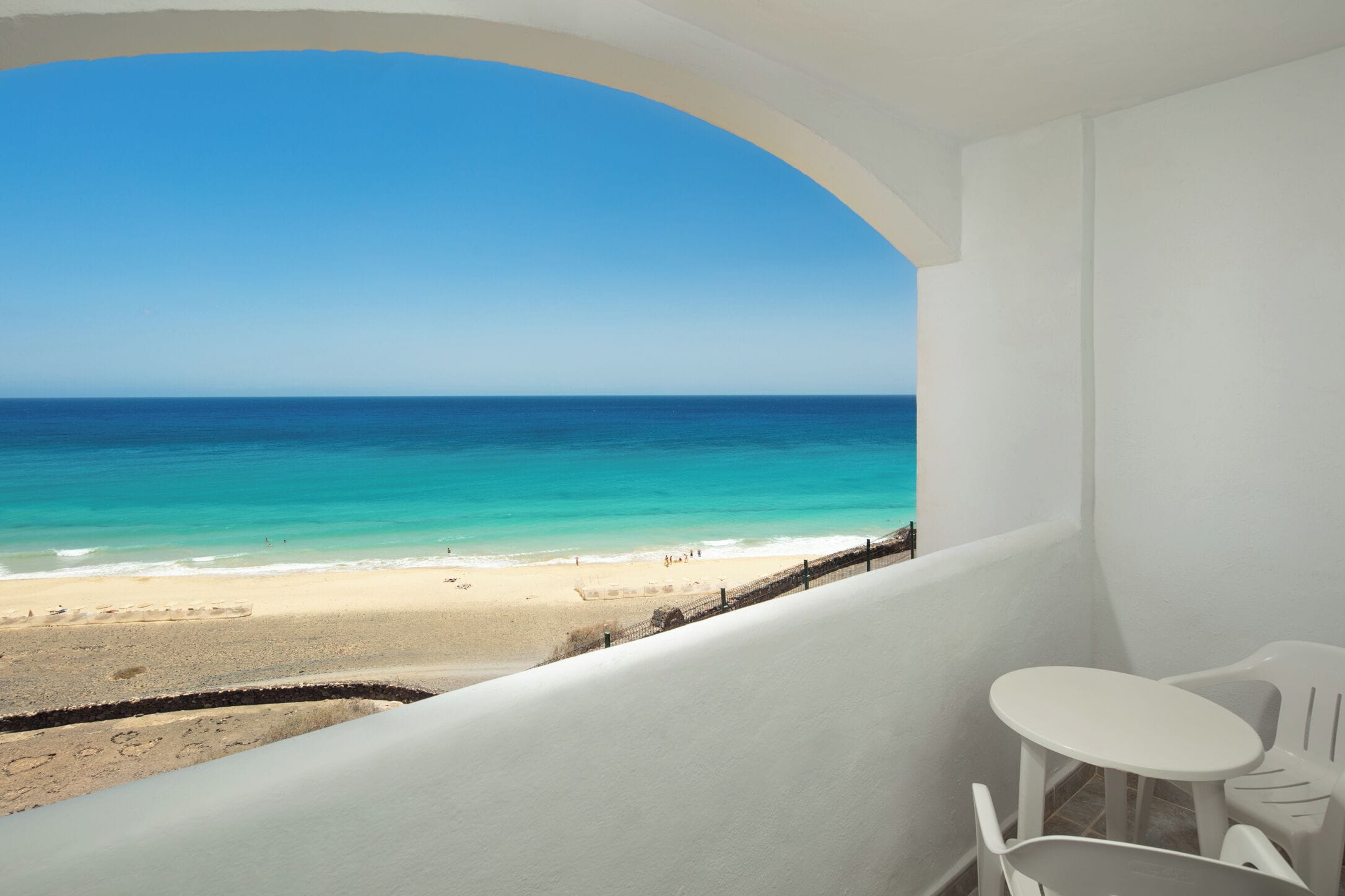 Blick vom Balkon