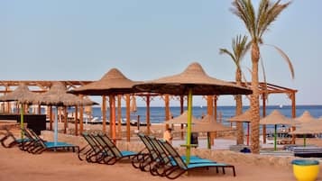 Free beach shuttle, beach massages, beach bar