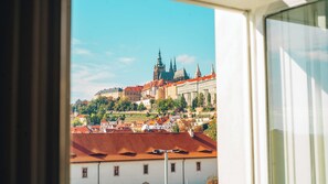 Vue sur la ville depuis l’hébergement