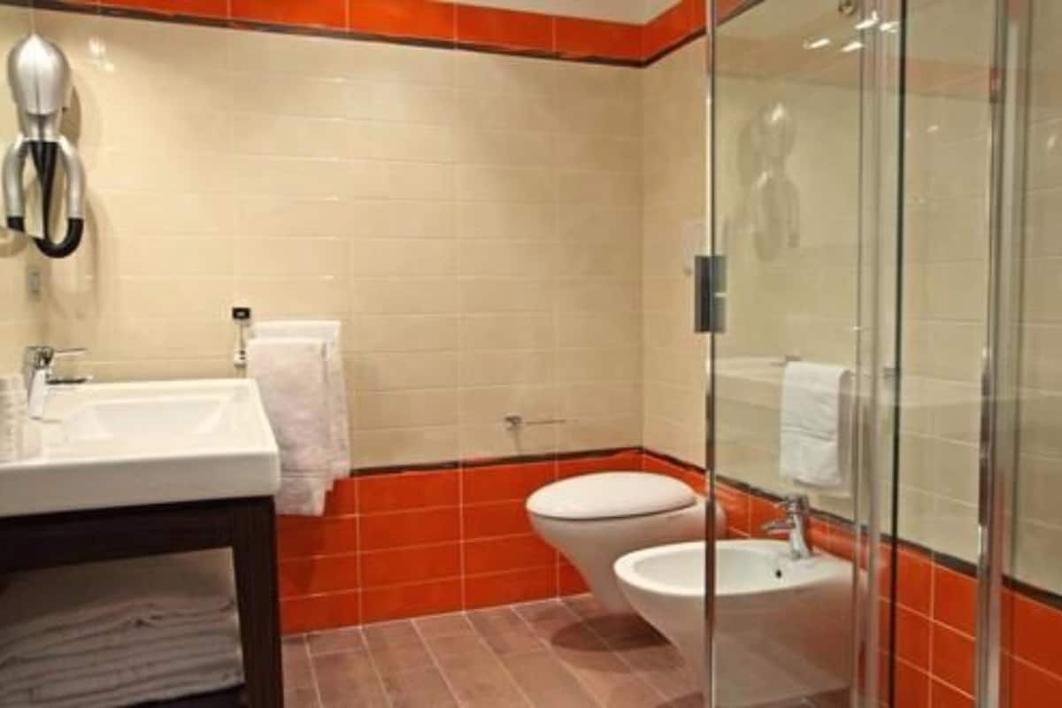 shower, rainfall showerhead, hair dryer, bidet