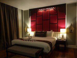 Executive kamer | Luxe beddengoed, donsdekens, een minibar, een kluis op de kamer