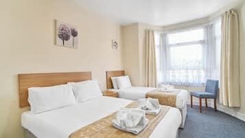 Desk, iron/ironing board, free WiFi, bed sheets