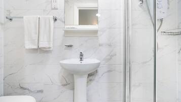 Free toiletries, hair dryer, towels