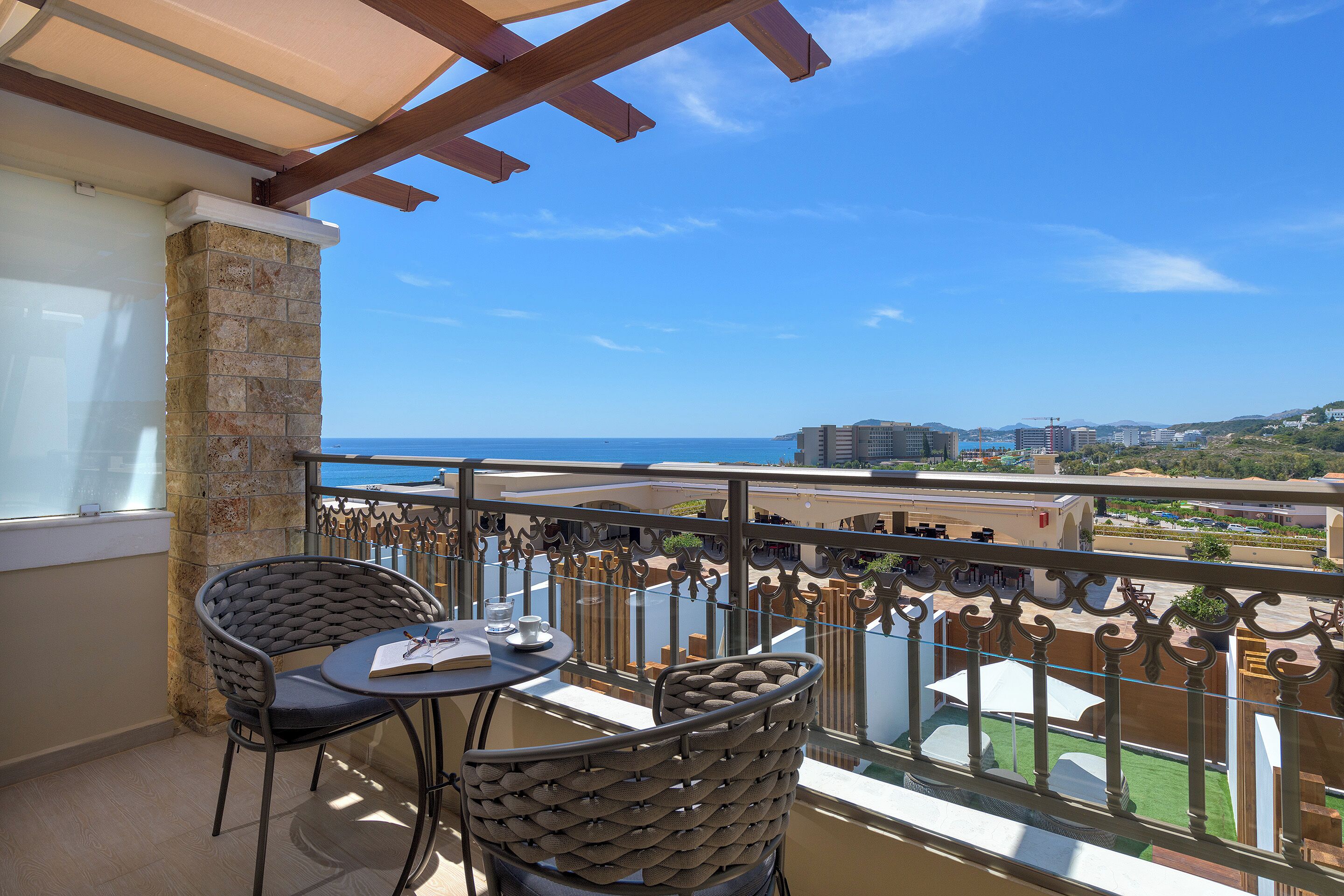 panoramic suite, private pool, sea view | view from room