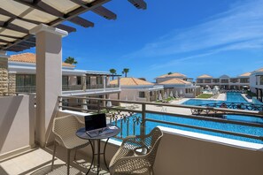 Family Suite, Pool View | Balcony view