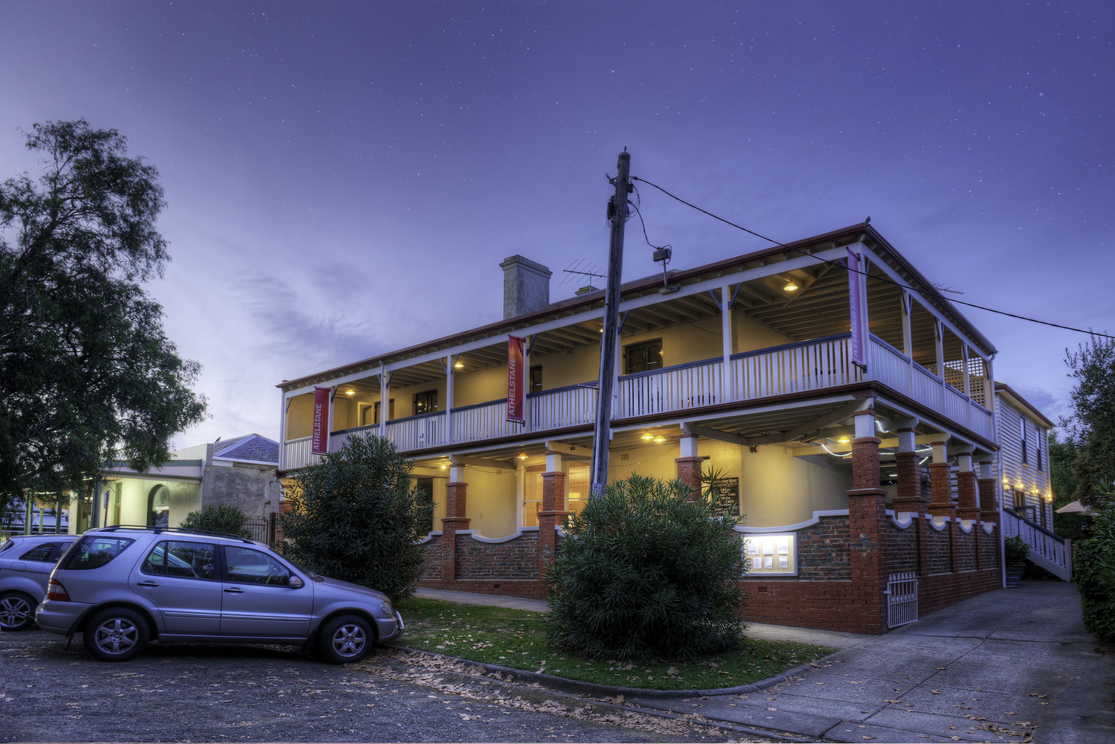 front of property – evening/night