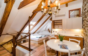 Comfort Apartment, Multiple Beds, Kitchen | Living area | TV - Apartments Martecchini (Dubrovnik)