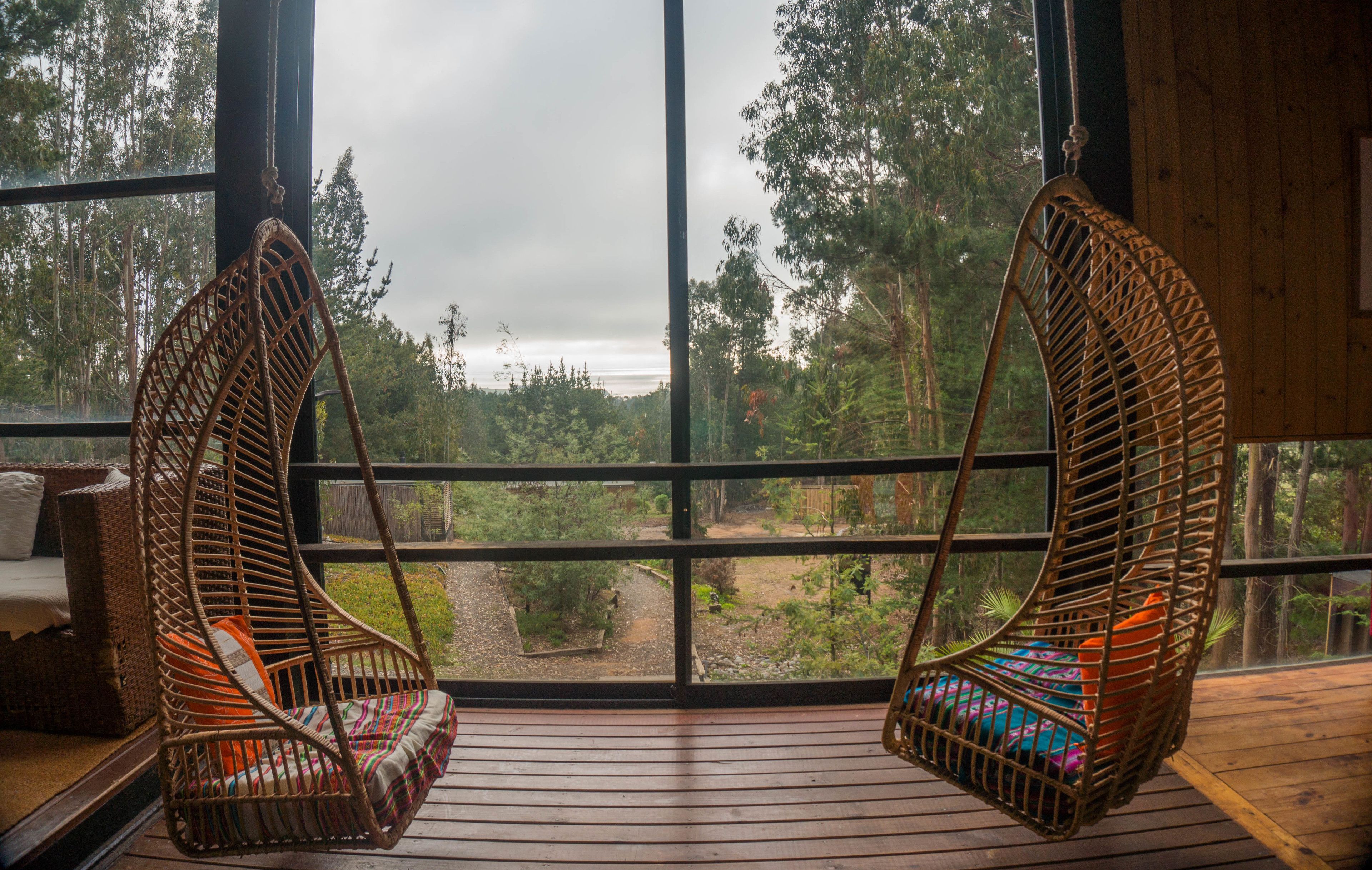 Área de estar no saguão