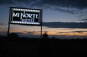 Front of property – evening/night