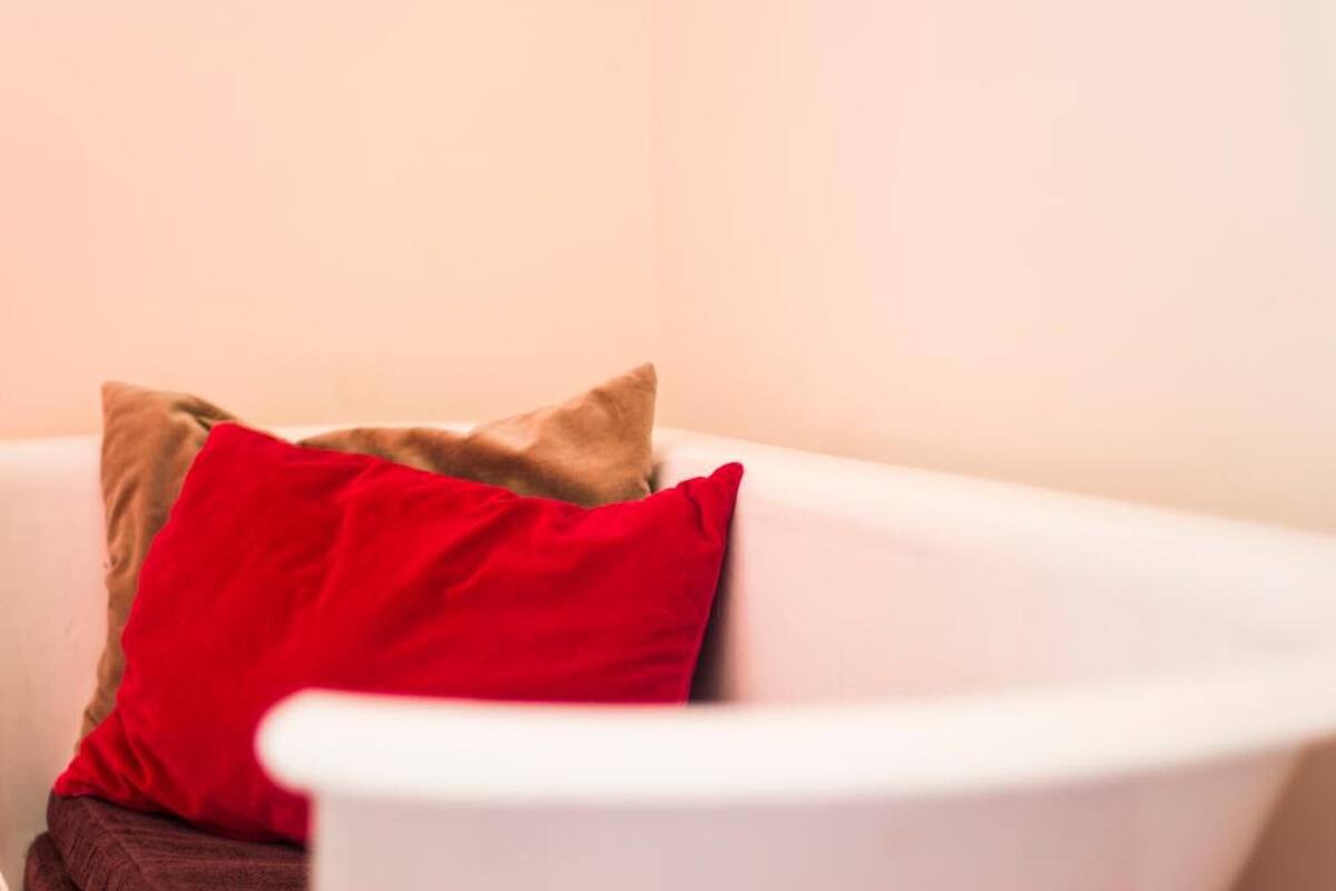 free toiletries, hair dryer, towels