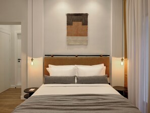 Quarto luxo, sacada | 1 quarto, lençóis italianos Frette, roupas de cama premium