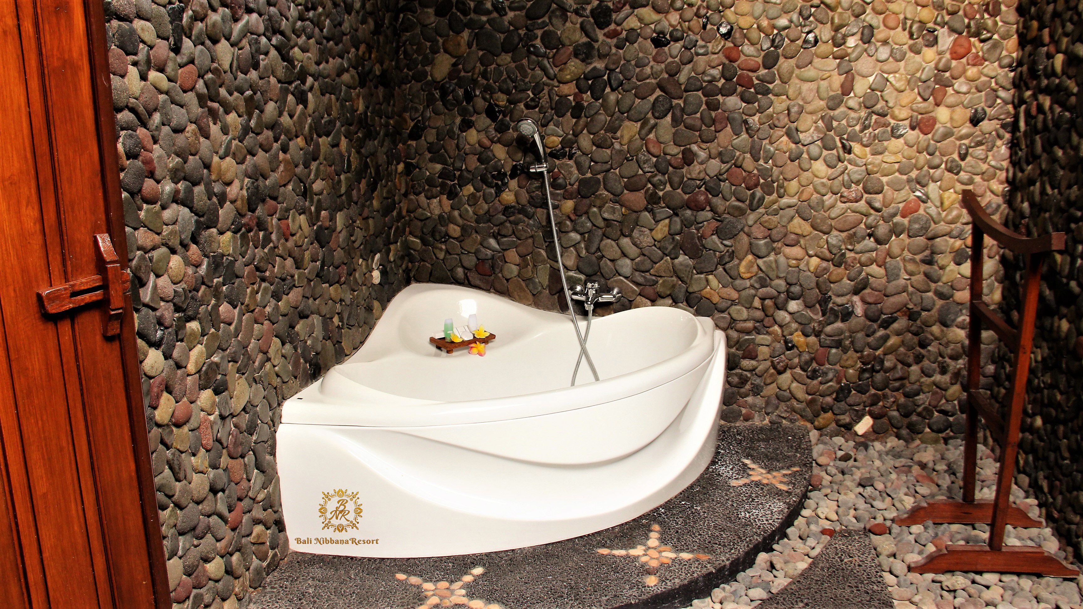 suite room, pool view | bathroom | shower, free toiletries, hair dryer, slippers