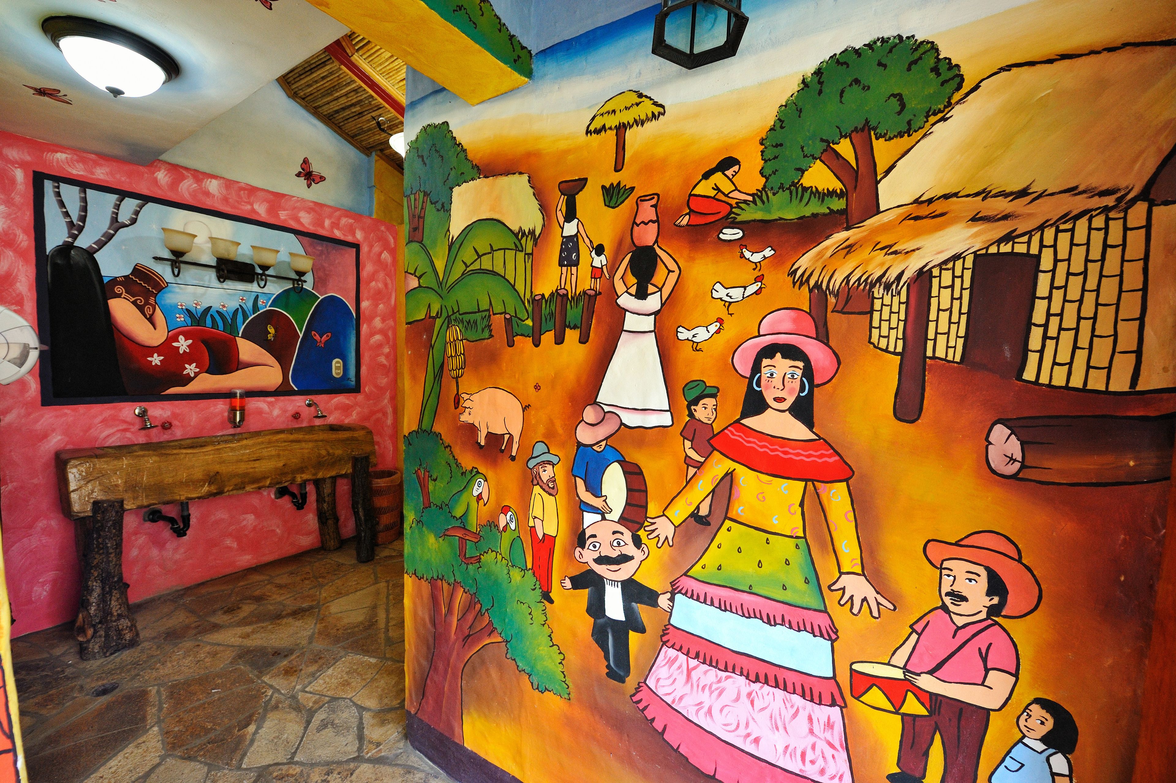 rainfall showerhead, free toiletries, hair dryer, bathrobes