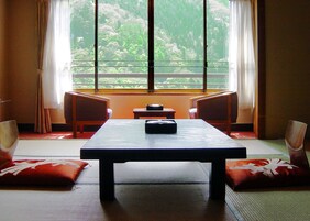 Habitación de estilo japonés con tatami y baño | Vistas desde la habitación